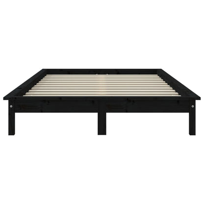 Bed Frame | Black | Solid pine wood | Super King Size | Durable