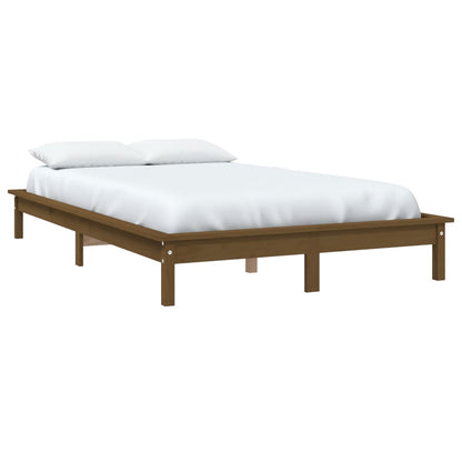 Bed Frame | Honey brown | Solid pine wood | Double | Durable | Bed Frame