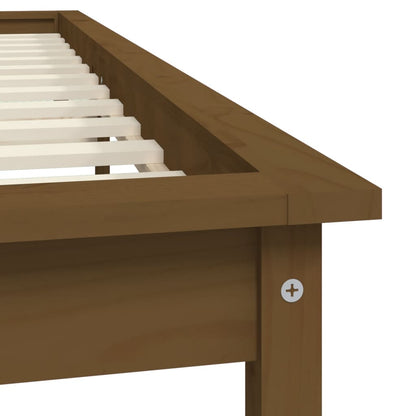 Bed Frame | Honey brown | Solid pine wood | Double | Durable | Bed Frame