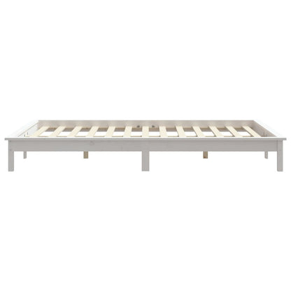 Bed Frame | White | Solid Pine Wood | Double | Durable | Bed Frame