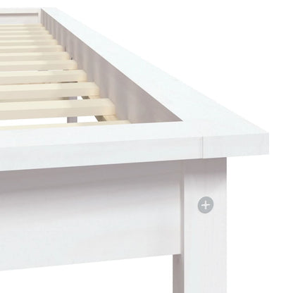 Bed Frame | White | Solid Pine Wood | Double | Durable | Bed Frame