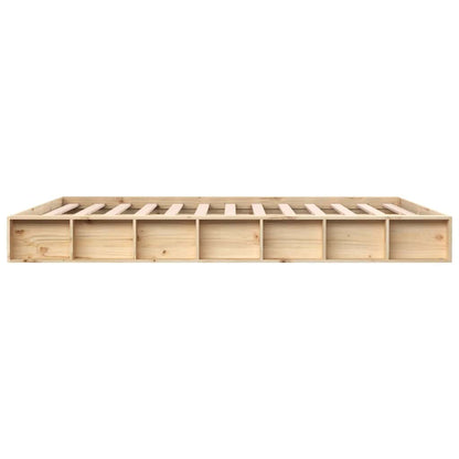 Bed Frame without Mattress 160x200 cm Solid Wood