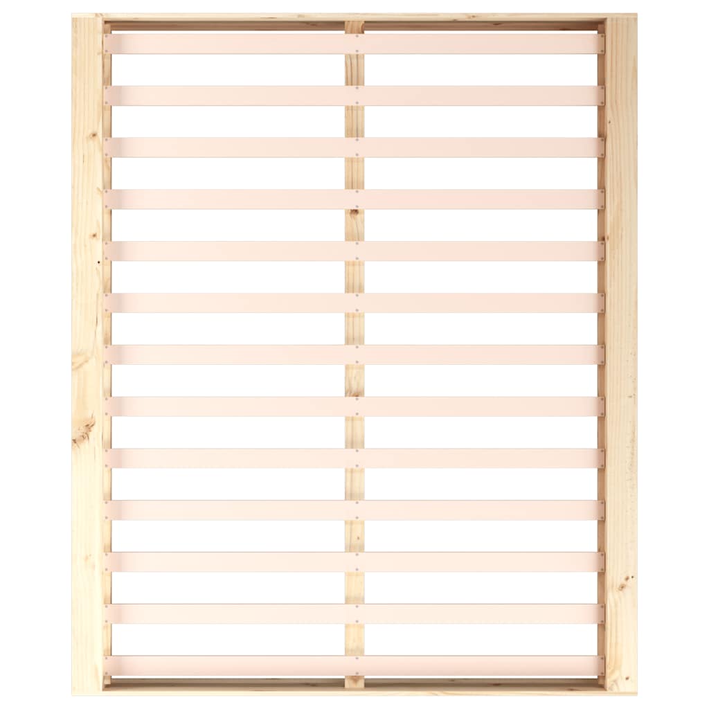 Bed Frame without Mattress 160x200 cm Solid Wood