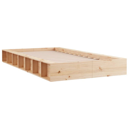 Bed Frame | Natural Wood | Solid pine wood, Plywood | Single
