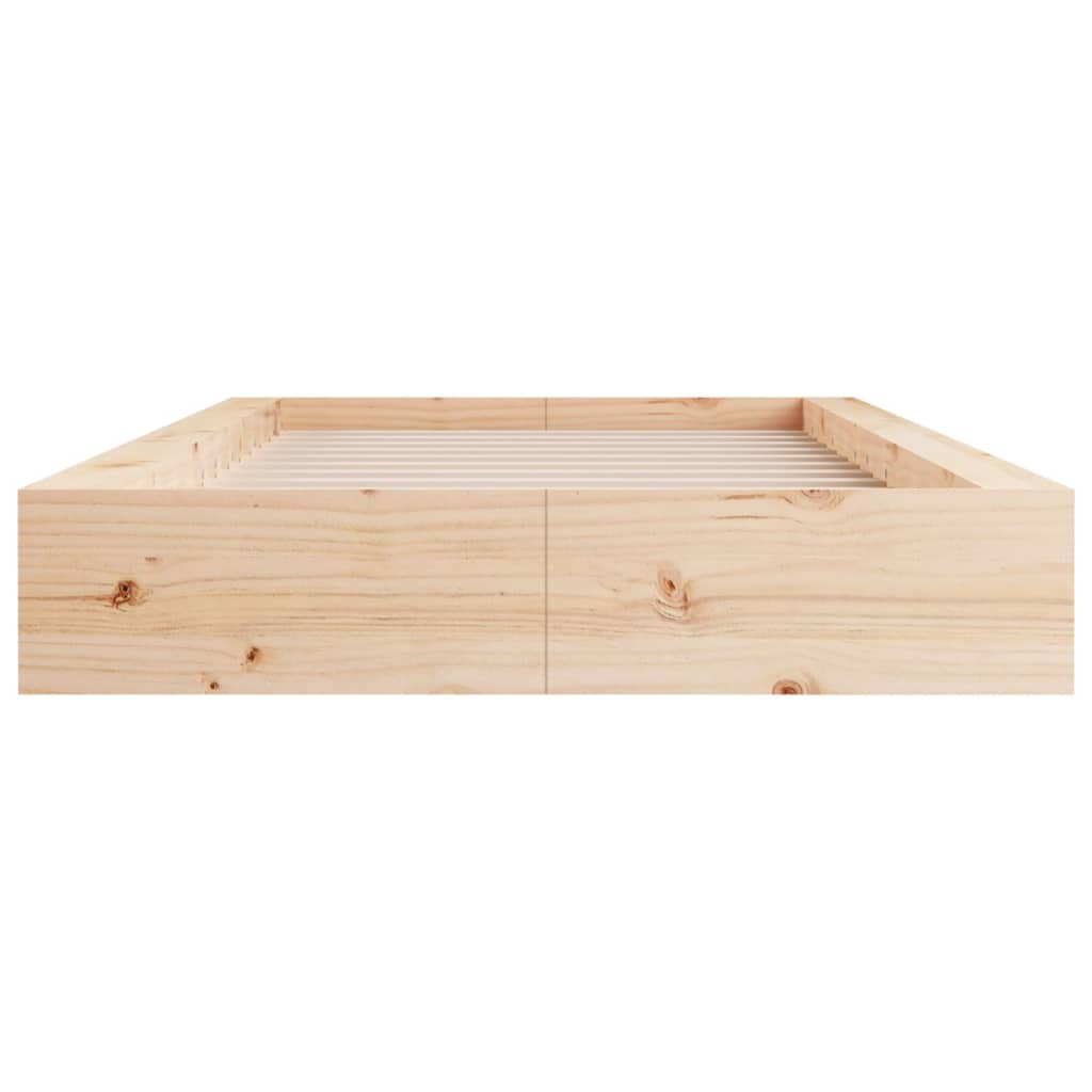 Bed Frame | Natural Wood | Solid pine wood, Plywood | Single