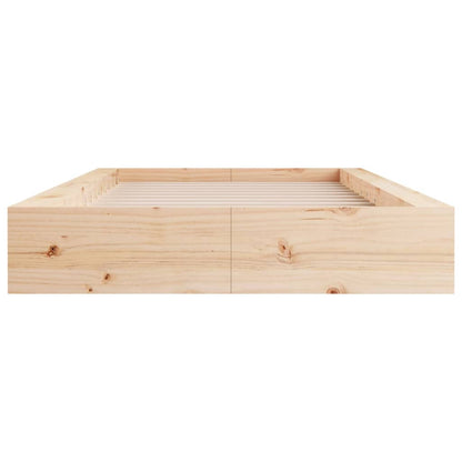 Bed Frame | Natural Wood | Solid pine wood, Plywood | Single