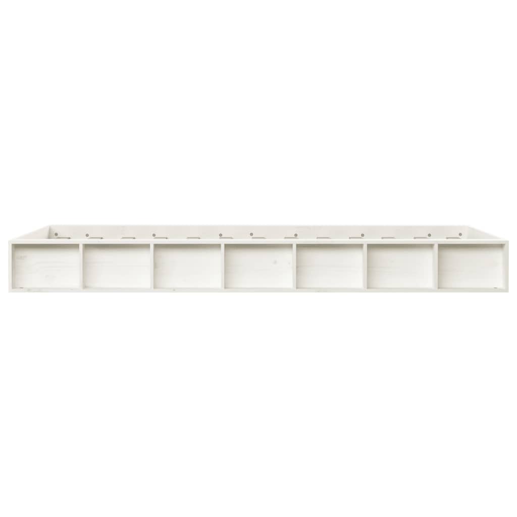 Bed Frame | White | Solid pine wood, plywood slats | Single | Simplistic