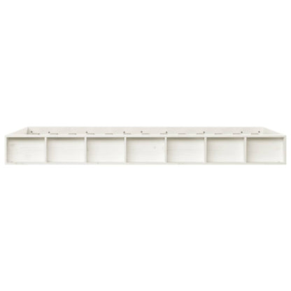 Bed Frame | White | Solid pine wood, plywood slats | Single | Simplistic