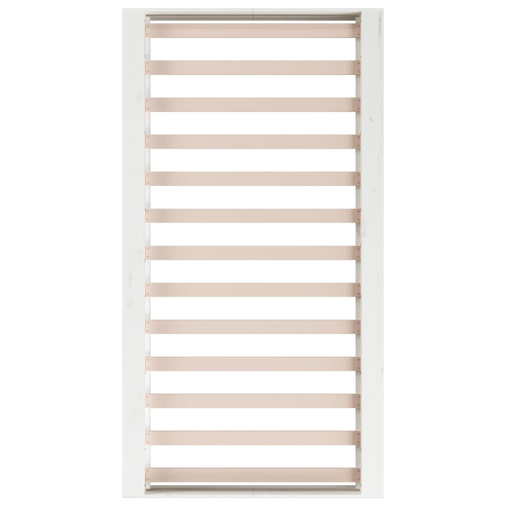 Bed Frame | White | Solid pine wood, plywood slats | Single | Simplistic