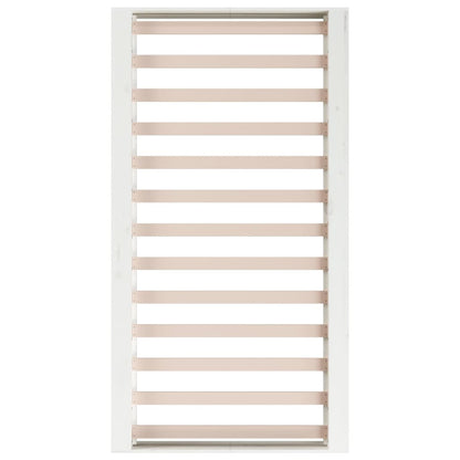 Bed Frame | White | Solid pine wood, plywood slats | Single | Simplistic