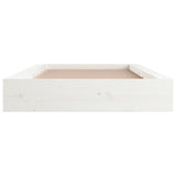 Bed Frame White 90x190 cm Single Solid Wood