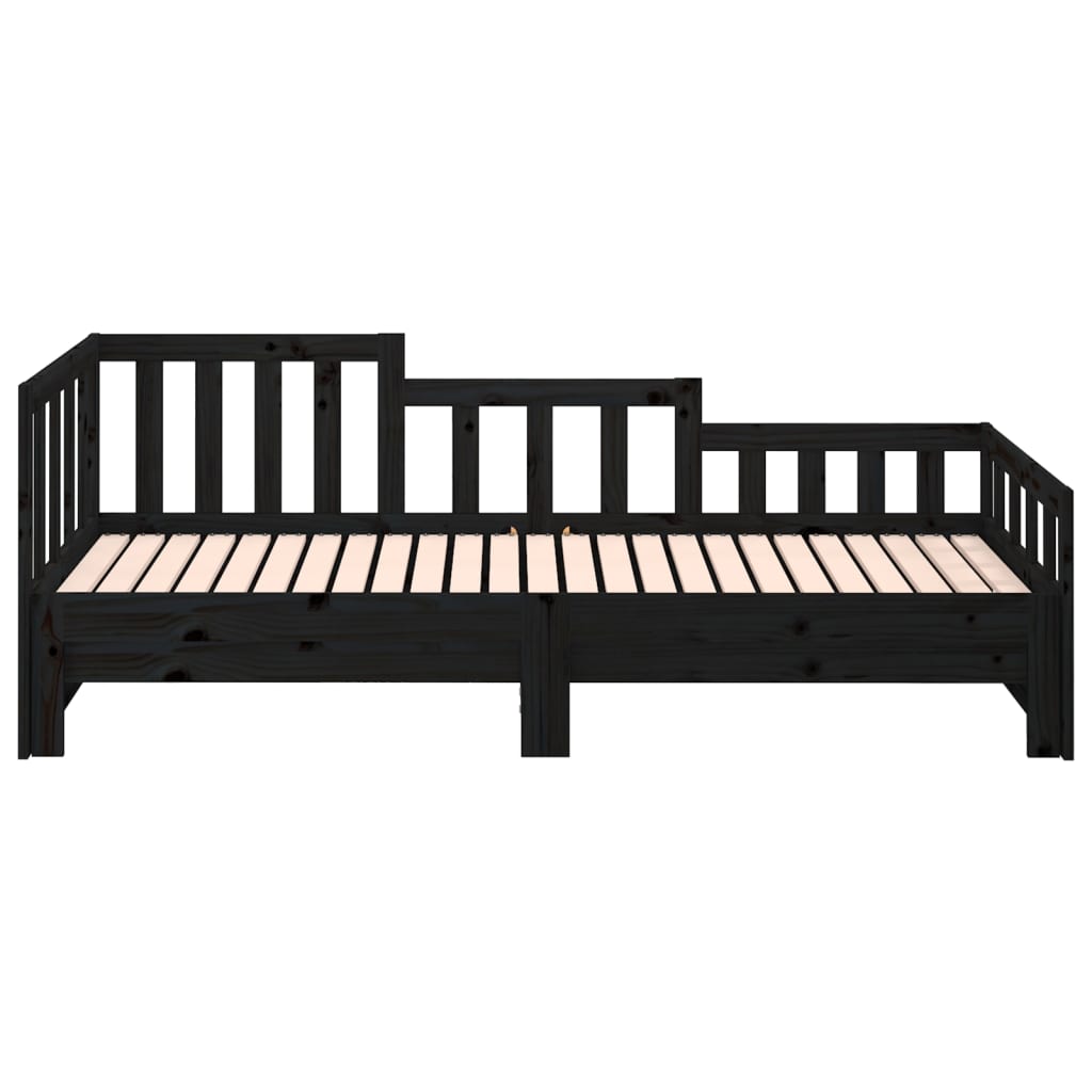 Day Bed | Black | Solid pinewood | 2x