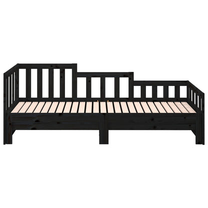 Day Bed | Black | Solid pinewood | 2x