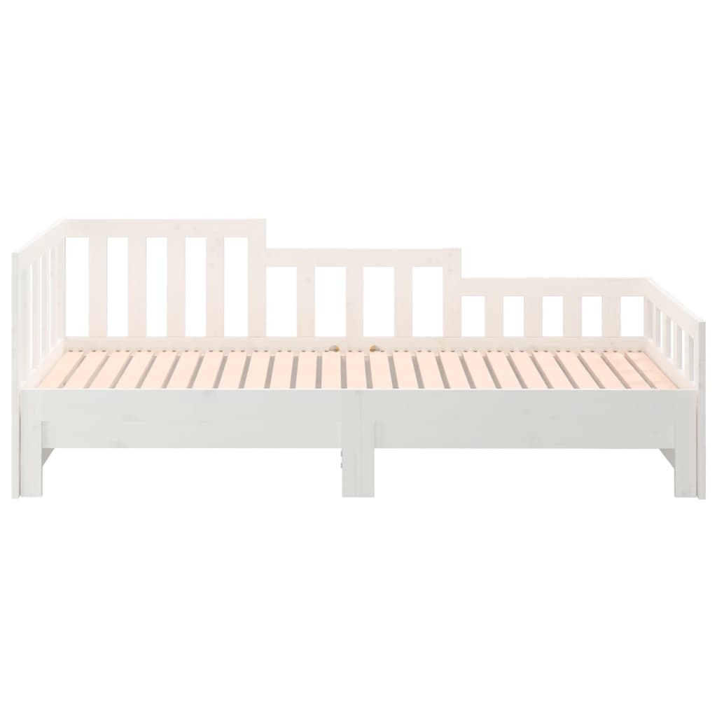 Day Bed | White | Solid pinewood | Double | Convertible | Day Bed