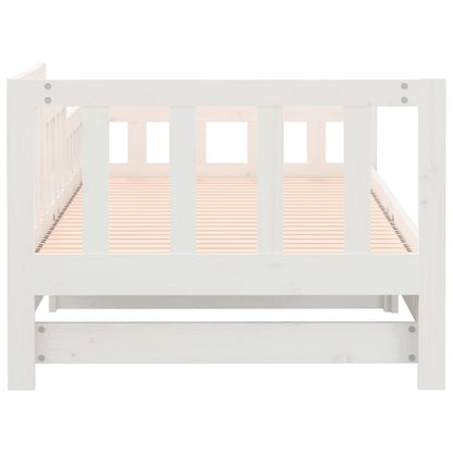 Day Bed | White | Solid pinewood | Double | Convertible | Day Bed