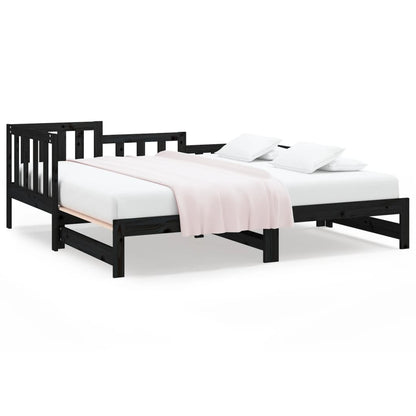 Day Bed | Black | Solid pine wood | Double