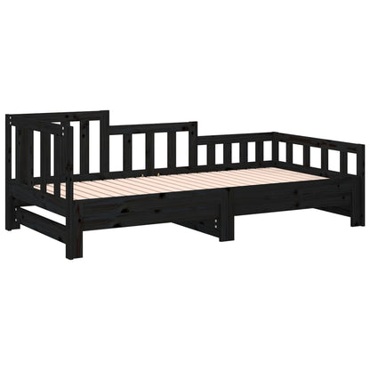 Day Bed | Black | Solid pine wood | Double