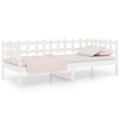 Day Bed without Mattress White 80x200 cm Solid Wood Pine
