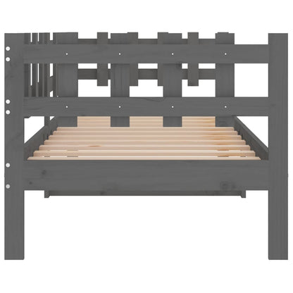 Day Bed | Grey | Solid pine wood | 90x200 cm