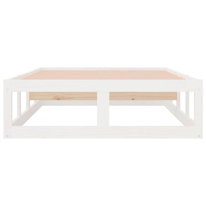 Bed Frame | White | Solid pine wood, Plywood | 75x190 cm Small Single