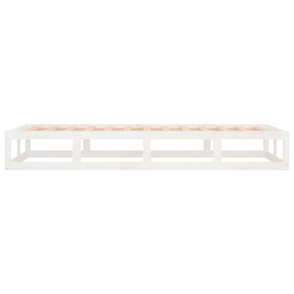 Bed Frame | White | Solid pine wood, Plywood | 75x190 cm Small Single