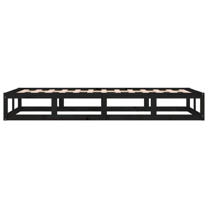 Bed Frame | Black | Solid pine wood, Plywood | Small Single | Sturdy