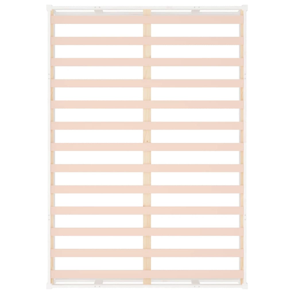 Bed Frame | White | Solid pine wood frame, plywood slats | Small Double