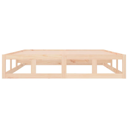 Bed Frame | Natural wood | Solid pinewood, Plywood slats | 135x190 cm