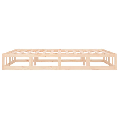 Bed Frame | Natural wood | Solid pinewood, Plywood slats | 135x190 cm