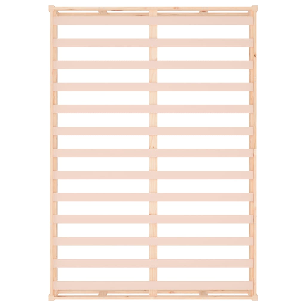 Bed Frame | Natural Wood | Solid Pine Wood, Plywood | Double | Durable