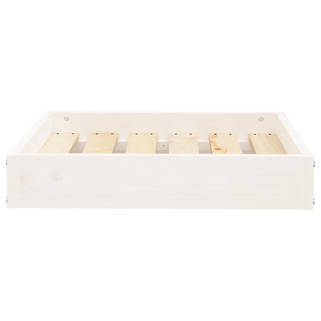 Dog Bed White 51,5x44x9 cm Solid Wood Pine