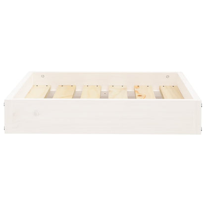 Dog Bed White 51,5x44x9 cm Solid Wood Pine