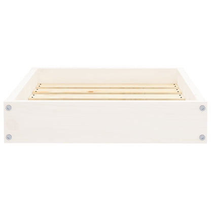 Dog Bed White 51,5x44x9 cm Solid Wood Pine