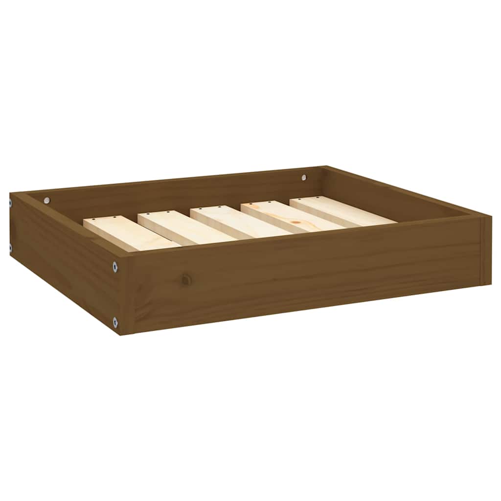 Dog Bed Honey Brown 51,5x44x9 cm Solid Wood Pine