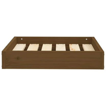 Dog Bed Honey Brown 51,5x44x9 cm Solid Wood Pine
