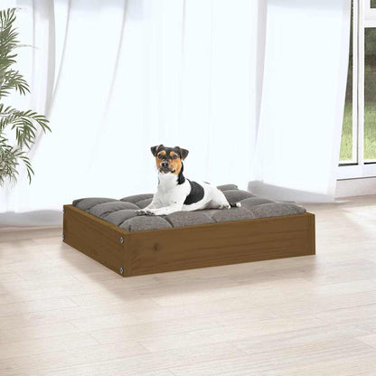 Dog Bed Honey Brown 51,5x44x9 cm Solid Wood Pine