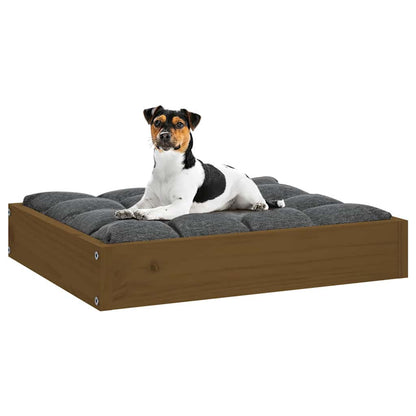 Dog Bed Honey Brown 51,5x44x9 cm Solid Wood Pine