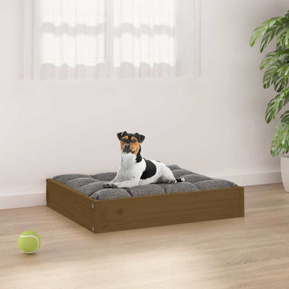 Dog Bed Honey Brown 51,5x44x9 cm Solid Wood Pine