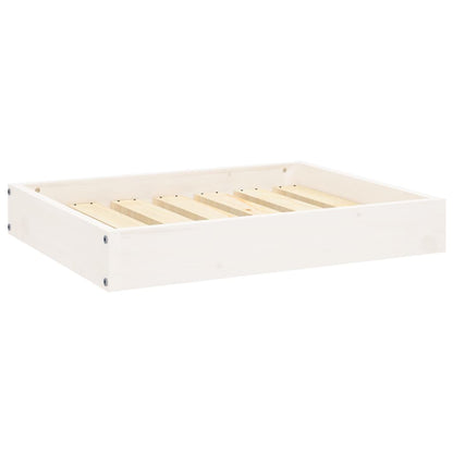 Dog Bed White 61,5x49x9 cm Solid Wood Pine
