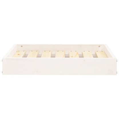 Dog Bed White 61,5x49x9 cm Solid Wood Pine