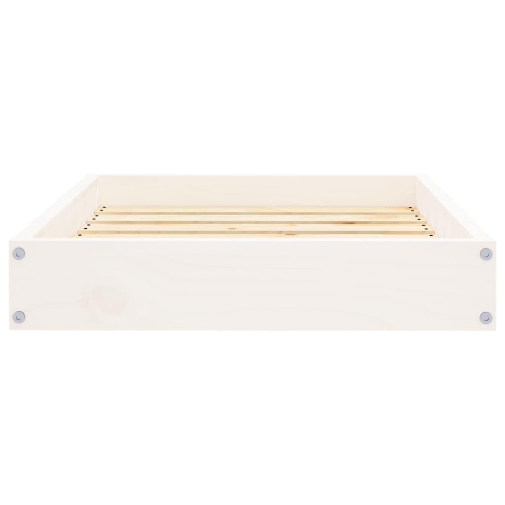 Dog Bed White 61,5x49x9 cm Solid Wood Pine