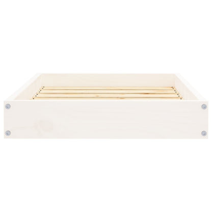 Dog Bed White 61,5x49x9 cm Solid Wood Pine