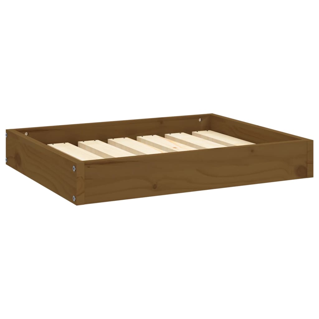 Dog Bed Honey Brown 61,5x49x9 cm Solid Wood Pine