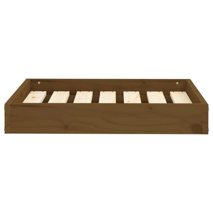 Dog Bed Honey Brown 61,5x49x9 cm Solid Wood Pine