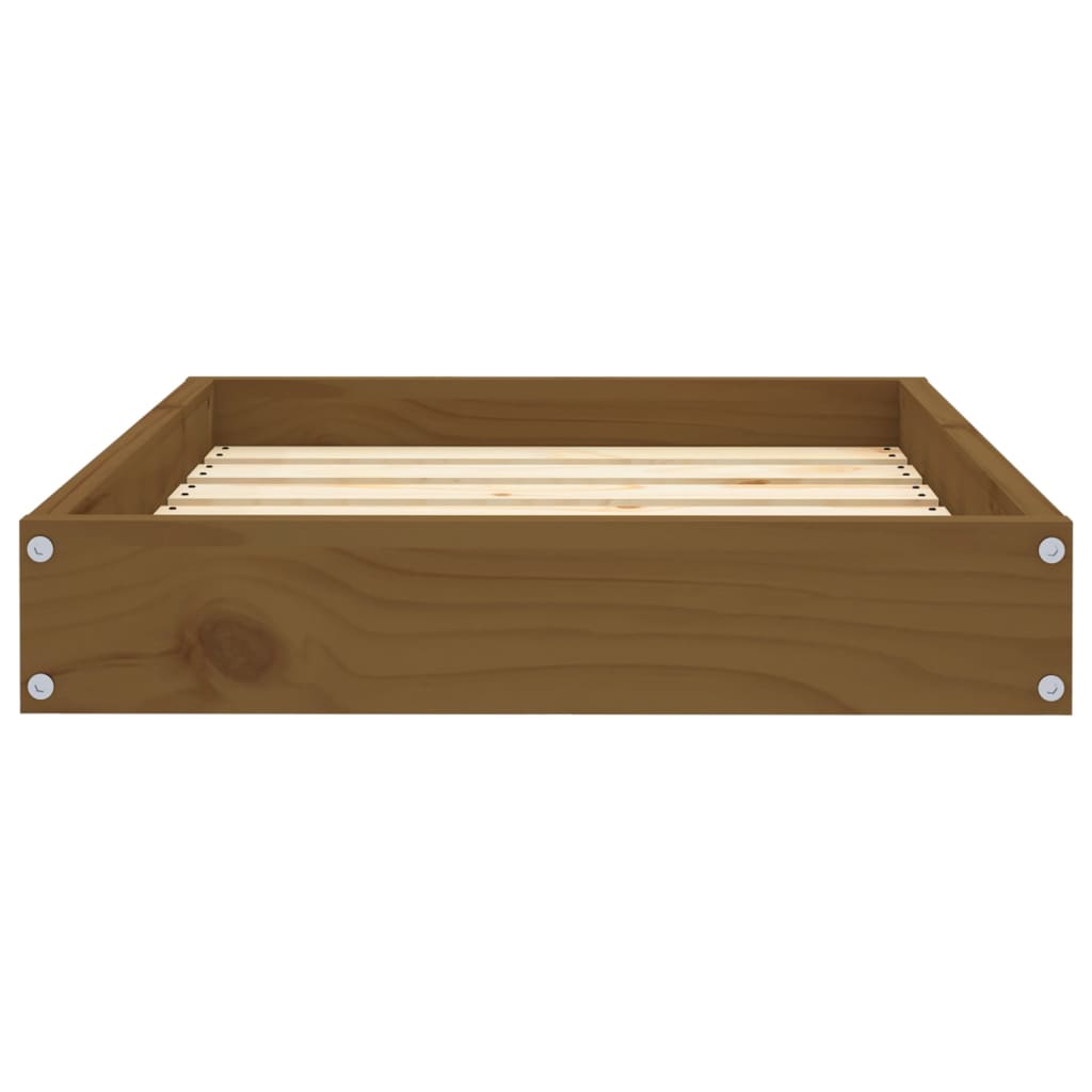 Dog Bed Honey Brown 61,5x49x9 cm Solid Wood Pine