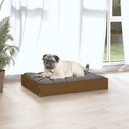 Dog Bed Honey Brown 61,5x49x9 cm Solid Wood Pine