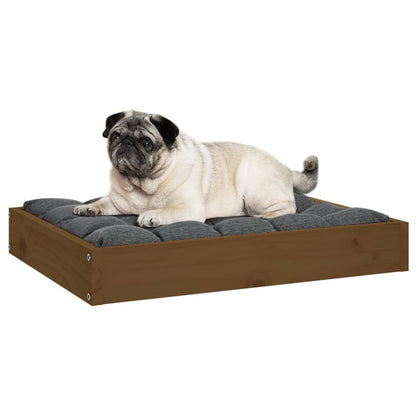 Dog Bed Honey Brown 61,5x49x9 cm Solid Wood Pine