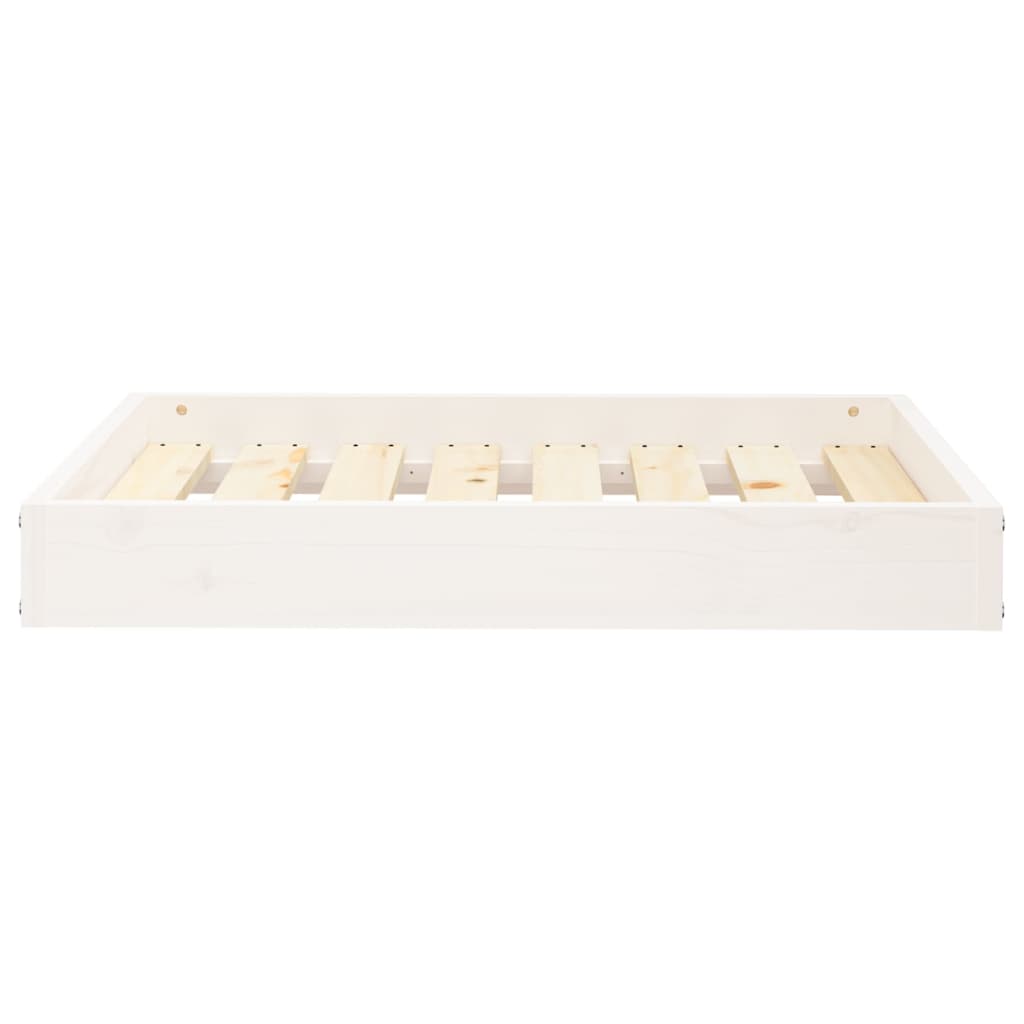 Dog Bed White 71,5x54x9 cm Solid Wood Pine