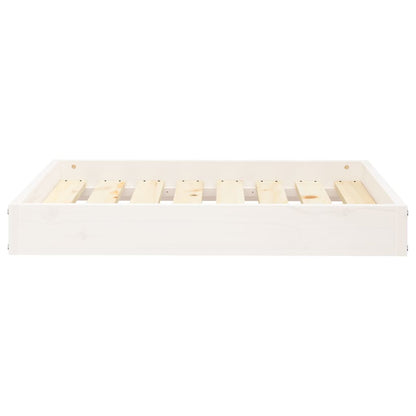 Dog Bed White 71,5x54x9 cm Solid Wood Pine