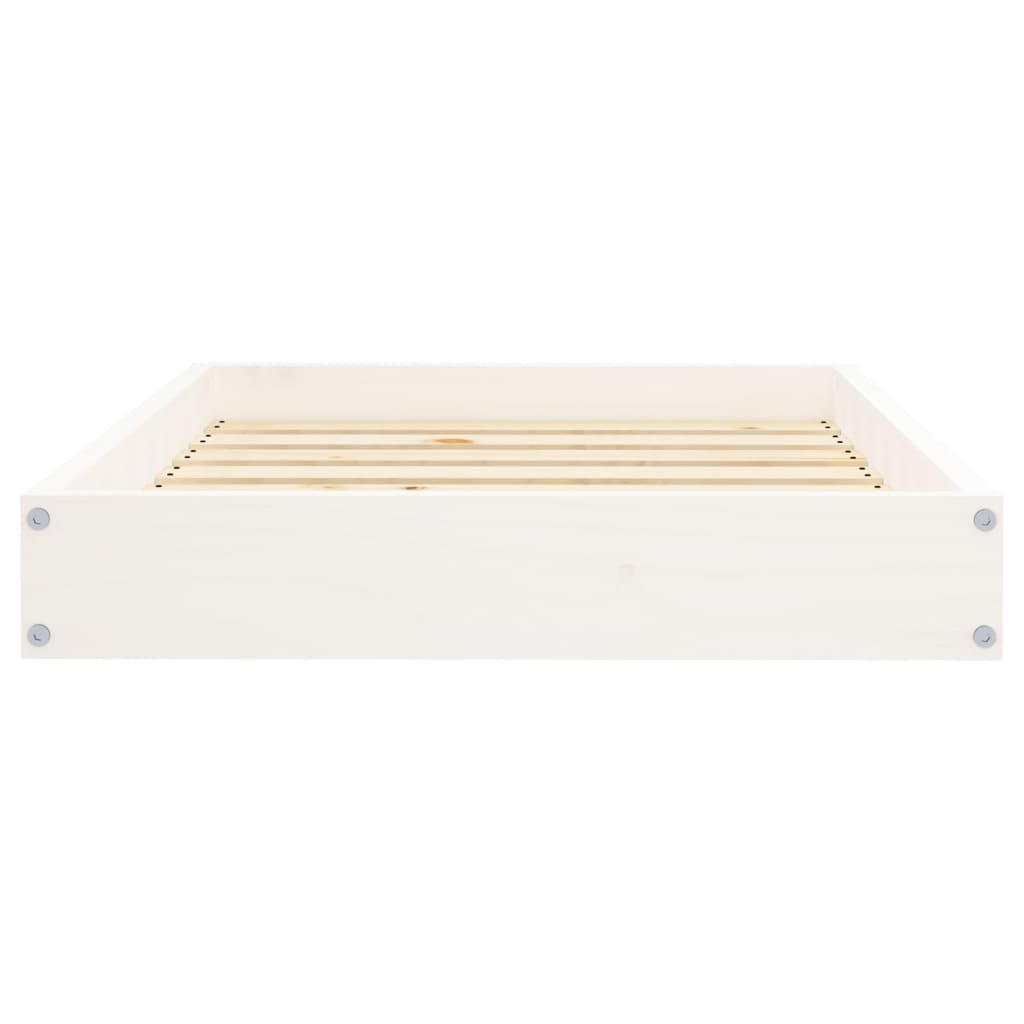 Dog Bed White 71,5x54x9 cm Solid Wood Pine